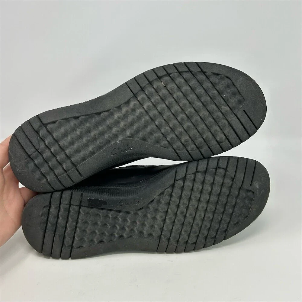 Clarks Cloudsteppers Votta Free Men's Slip-On Comfort Loafers Black Size 10